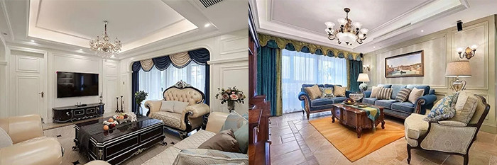 高档住宅客厅装修，窗帘搭配有讲究，让你的新家瞬间高大上！