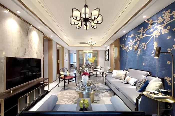 140平米新中式大宅装修设计，雅致东方的诗意禅韵！