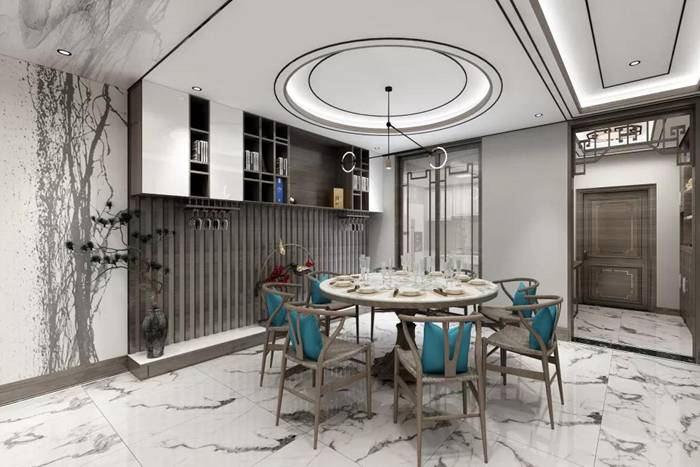 珠海现代新中式装修设计案例展现浓厚氛围感的室内空间