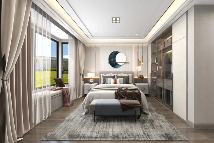 富有设计感的珠海新中式别墅装修设计，优雅、宁静